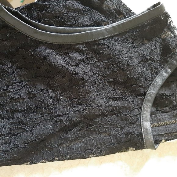 Cotton Candy Sheer Black Lace tank top Dressy Med - Picture 5 of 6